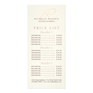 Whisper Pink Elegante Minimalistische Monogram Log Werbekarte