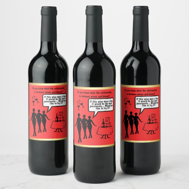 Whisper Your Heart with Custom Wine Labels! Weinetikett (Flaschen)