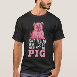 Whisperer Bauer tierische Landwirtschaft Schweinef T-Shirt