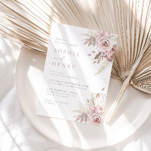 Whispering Blush Garden Invitation de mariage