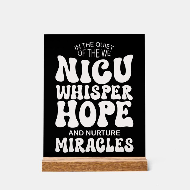  Whispering Hope, Nurturing Miracles  Acrylschild (Vorderseite)