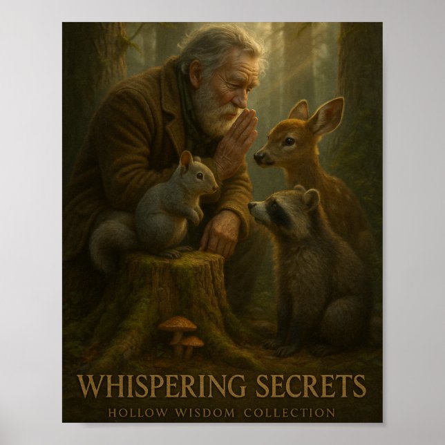 "Whispering Secrets" - Hollow Wisdom Collection Poster (Vorne)