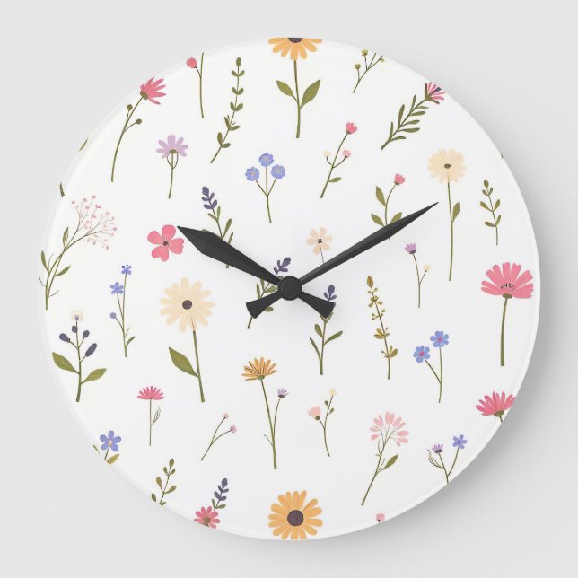 Whispering Wilds Große Wanduhr (Vorderseite)