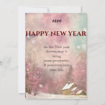 "Whispers d'hiver : Carte de voeux pour le Nouvel 