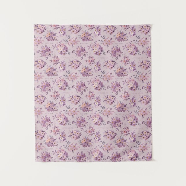 "Whispers in Lavender" Wandteppich (Vorderseite)