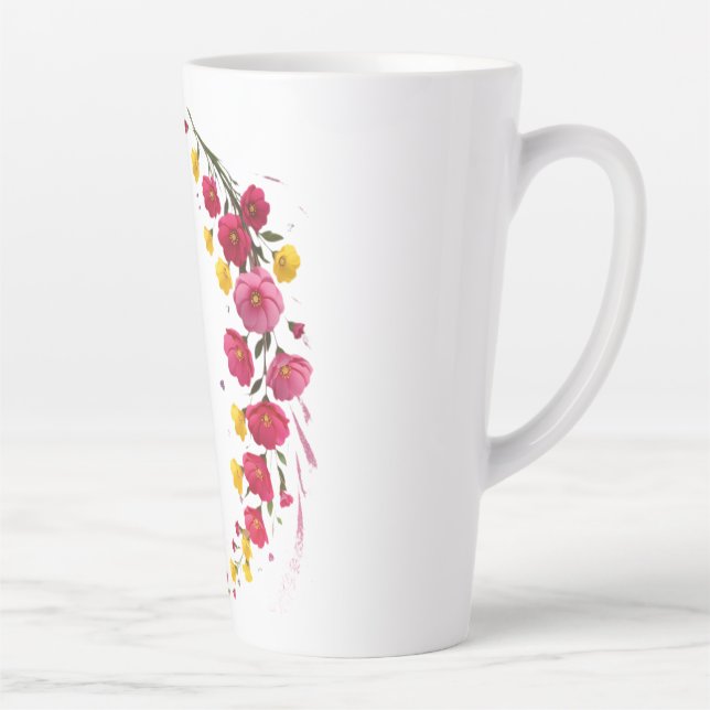 Whispers of Bloom Midnight Garden Petals in the Da Milchtasse (Rechts)