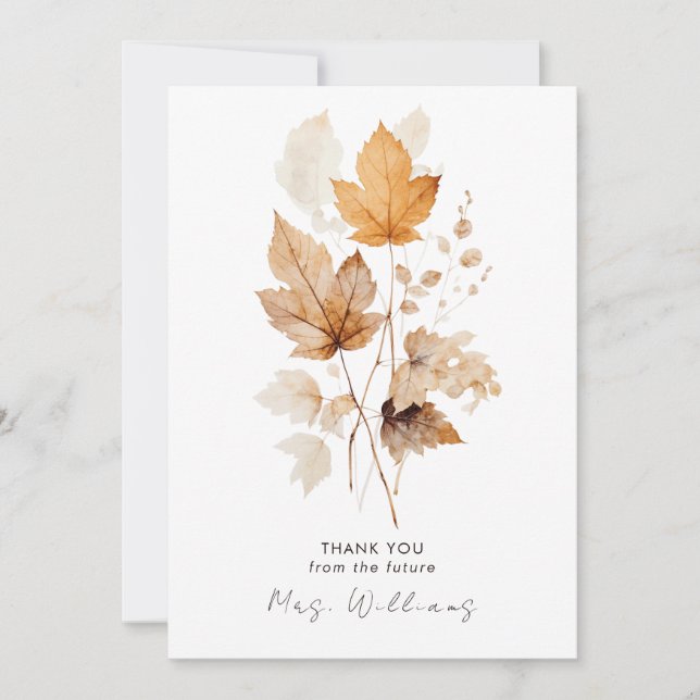 Whispers of Fall Fête des mariées Merci (Devant)