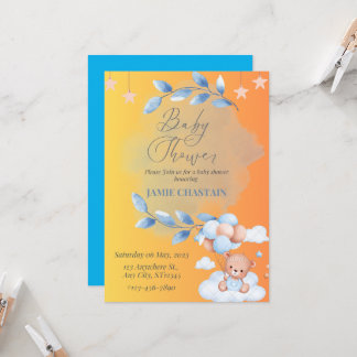 Whispers of Joy : Une carte d'invitation Baby show