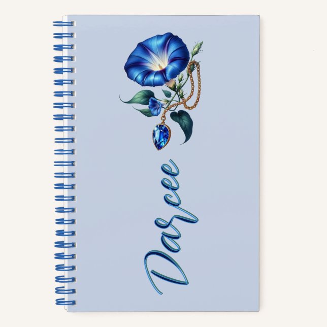 Whispers of Sapphire Dawn Keepsake  Notizbuch (Vorderseite)