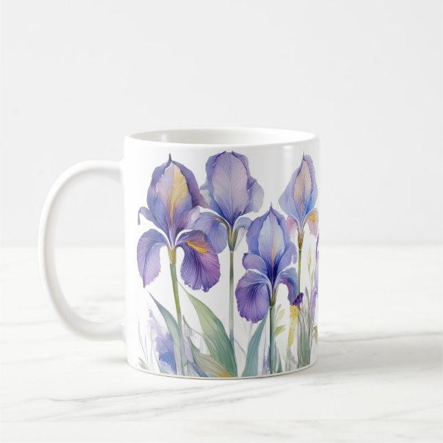 Whispers of Spring – Iris Bloom II Mug Kaffeetasse (Links)