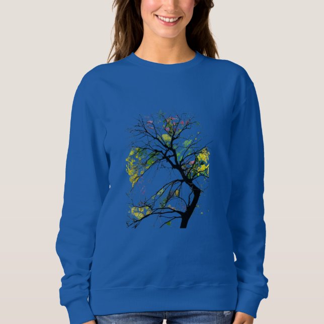 “Whispers of Spring” “The Tree That Dreamed in Col Sweatshirt (Vorderseite)