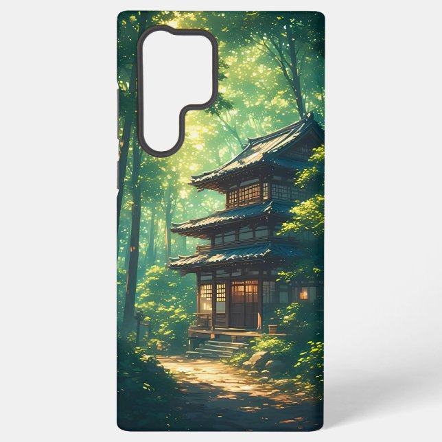 Whispers of the Forest: A Hidden Japanese Retreat Samsung Galaxy Hülle (Rückseite)