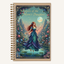 Whispers of the Moon's Daughter Floral Fantasy Notizbuch