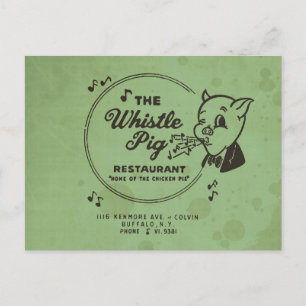 Whistle Pig Restaurant Postkarte