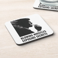Whistleblower Beverage Coasters