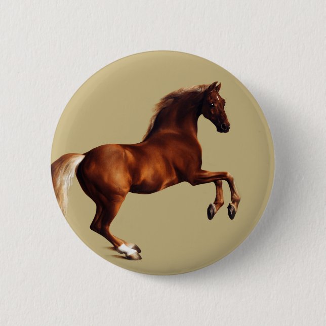 Whistlejacket horse by George Stubbs Button (Vorderseite)