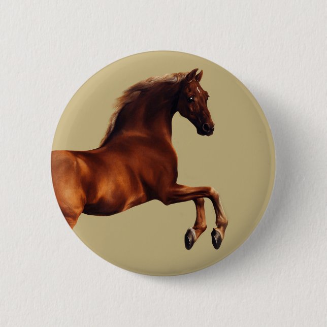 Whistlejacket horse by George Stubbs Button (Vorderseite)