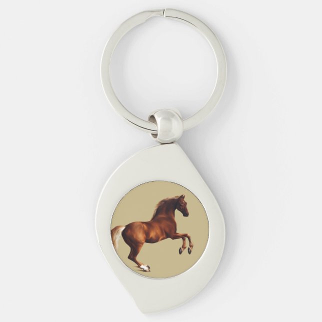 Whistlejacket horse by George Stubbs Schlüsselanhänger (Vorderseite)