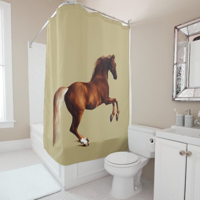 Whistlejacket horse painting by George Stubbs Duschvorhang (Beispiel)