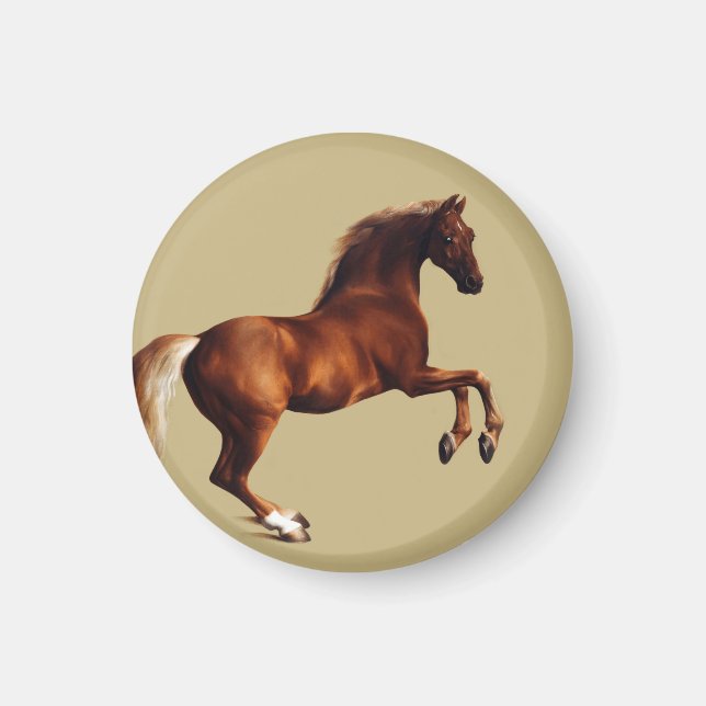 Whistlejacket-Pferd von George Stubbs Magnet (Vorne)