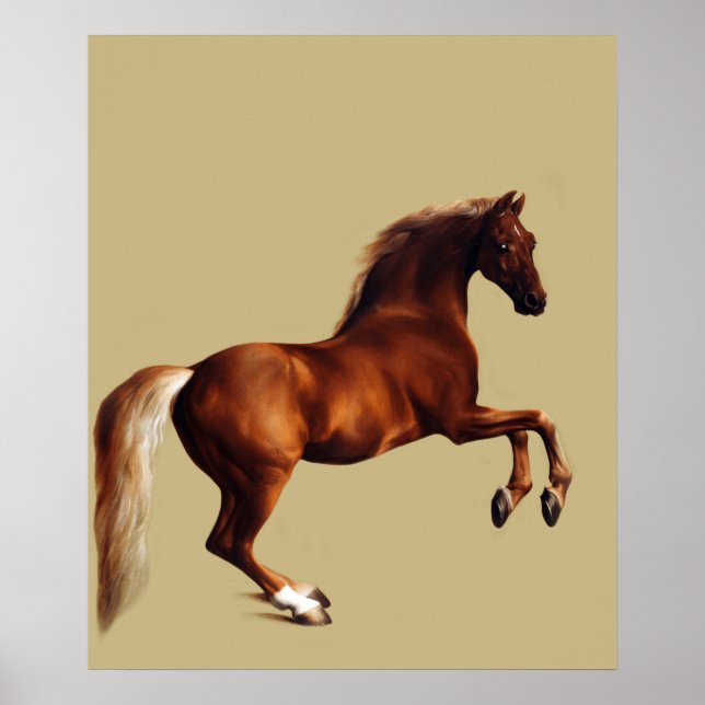 Whistlejacket-Pferdgemälde von George Stubbs Poster (Vorne)