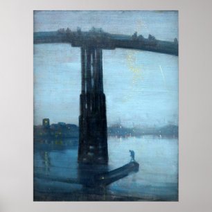 Whistler - Alte Battersea-Brücke 1872 Poster