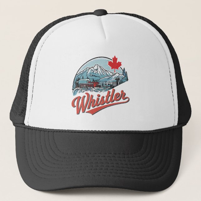 Whistler BC Canada Truckerkappe (Vorderseite)
