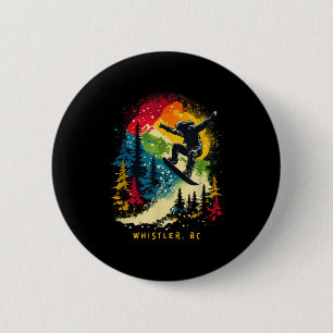 Whistler Bc Kanada Snowboarder Snowboarden Resort Button