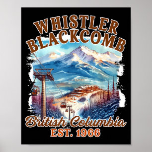 Whistler Blackcomb British Columbia Natur Poster
