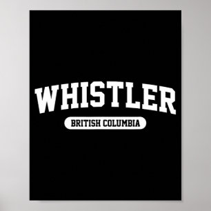 Whistler britisch kolumbien kanada ski berg poster