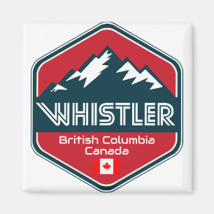 Whistler British Columbia Canada Design Magnet