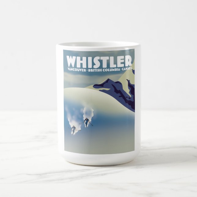 Whistler British Columbia Canada Ski Kaffeetasse (Mittel)