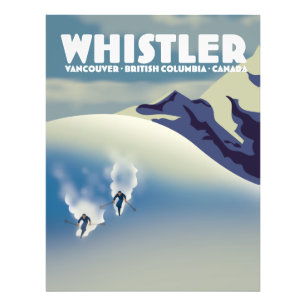 Whistler British Columbia Kanada Skifahren Fotodruck