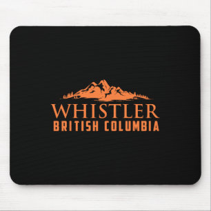 Whistler British Columbia Kanada Skifahrer Geschen Mousepad