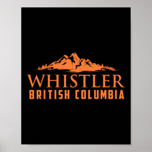 Whistler British Columbia Kanada Skifahrer Geschen Poster