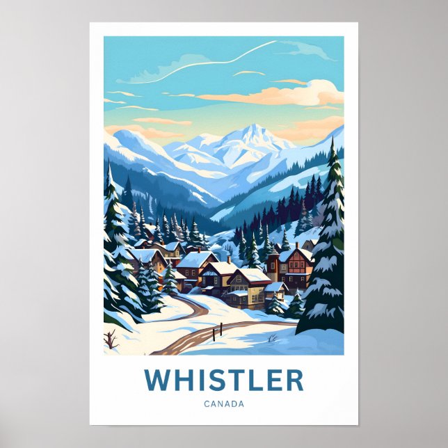 Whistler Canada Travel Print Poster (Vorne)