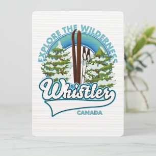 Whistler Kanada, erkunde die Wildnis, Ski-Logo