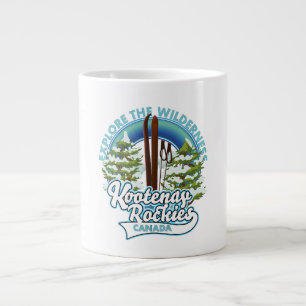 Whistler Kanada, erkunde die Wildnis, Ski Logo G Jumbo-Tasse