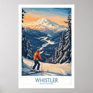 Whistler-Ski-Druck - British Columbia 1 Poster