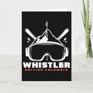 Whistler Skifahren Kanada Souvenir Geschenk Karte