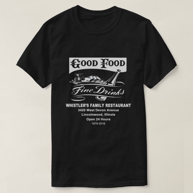 Whistler's Family Restaurant, Lincolnwood, ILL T-Shirt (Design vorne)
