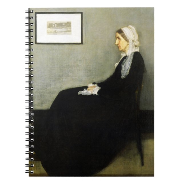 Whistler's Mother von James Abbott McNeill Whistle Notizblock (Vorderseite)