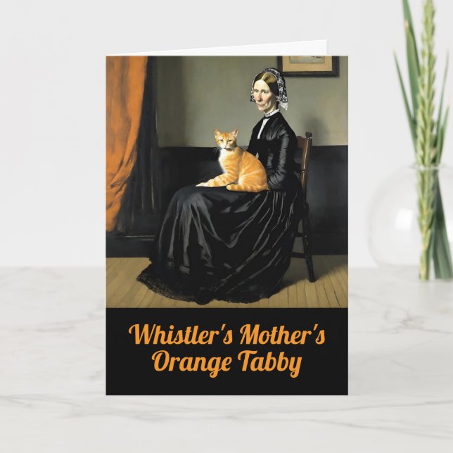 Whistler's Mother's Orange Tabby Karte (Vorderseite)