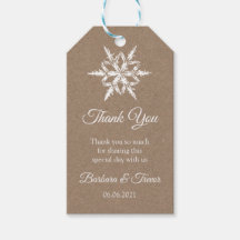 Whit & Kraft Snowflakes WinterWedding Danke