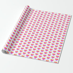 Whitbre Heart Pattern Wrapping Paper Geschenkpapier