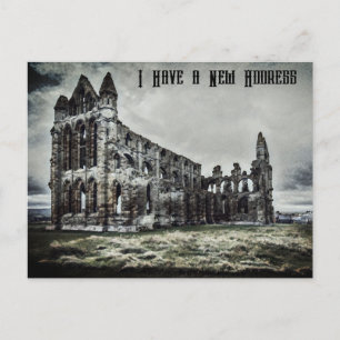 Whitby Abbey Gothic Adressenänderung Postkarte