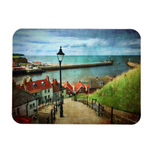 Whitby Harbour von 199 Stufen Magnet