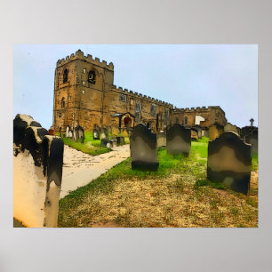 Whitby St. Mary's Church Graveyard Poster