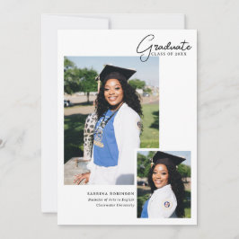 White 2 Foto Script Typografy Abschluss Ankündigung