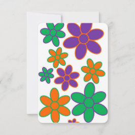 White 70er Themed Scottish Gedicht Birthday Card